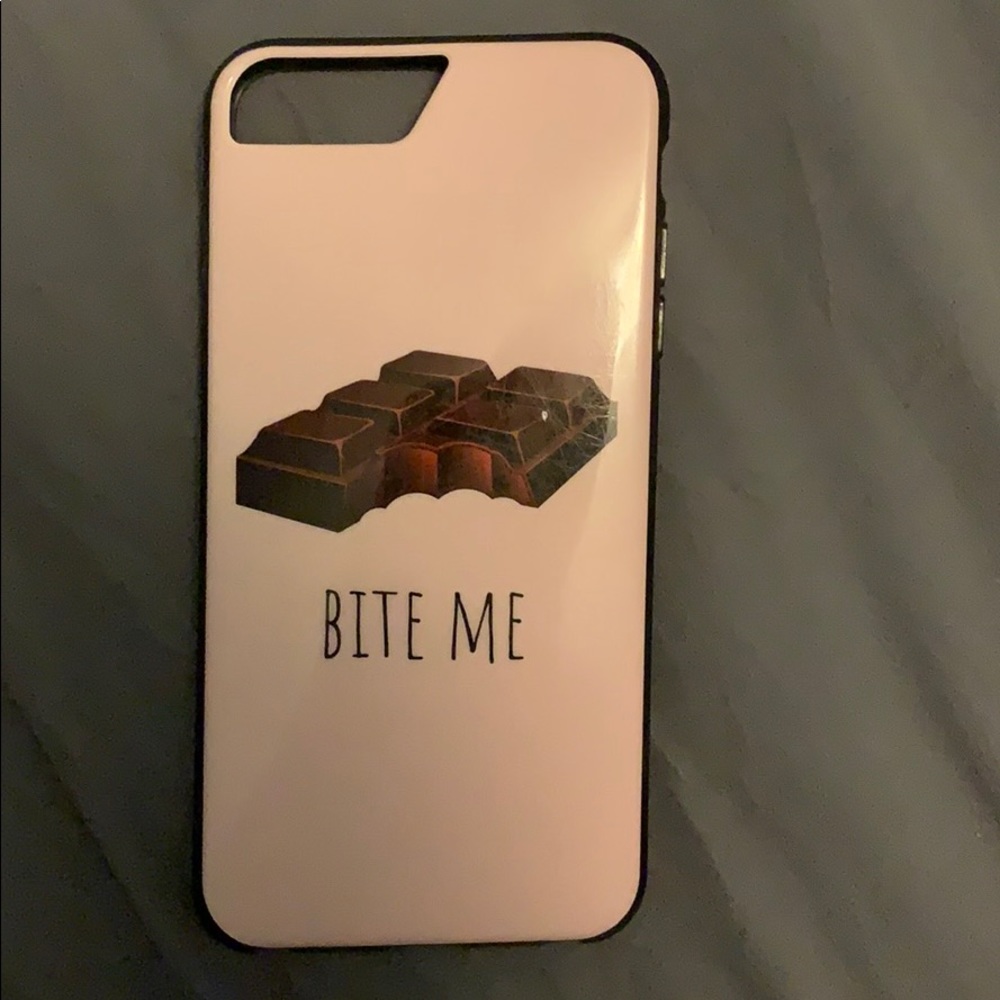 Cute pink “Bite Me” iPhone 6s Plus case